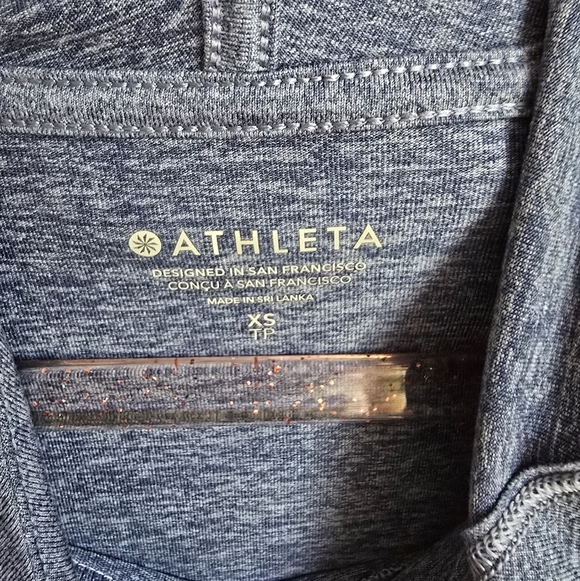 Athleta, Uptempo Blue Hoodie Hooded Sweatshirt Pullover Top Womens Size XS - Picture 8 of 11